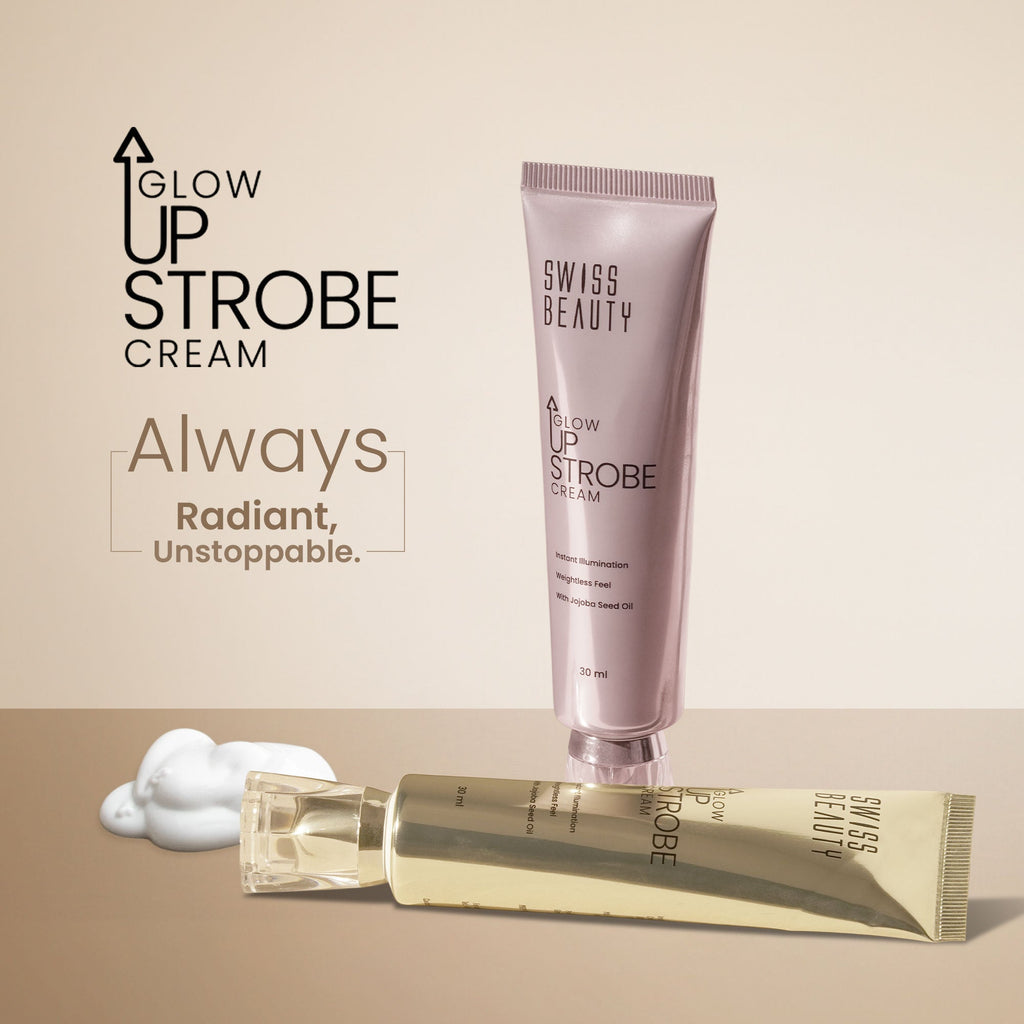 Swiss Beauty Glow Up Strobe Cream, Dewy Radiance, Versatile Use With Jojoba Oil - 2 Moonlit Glow
