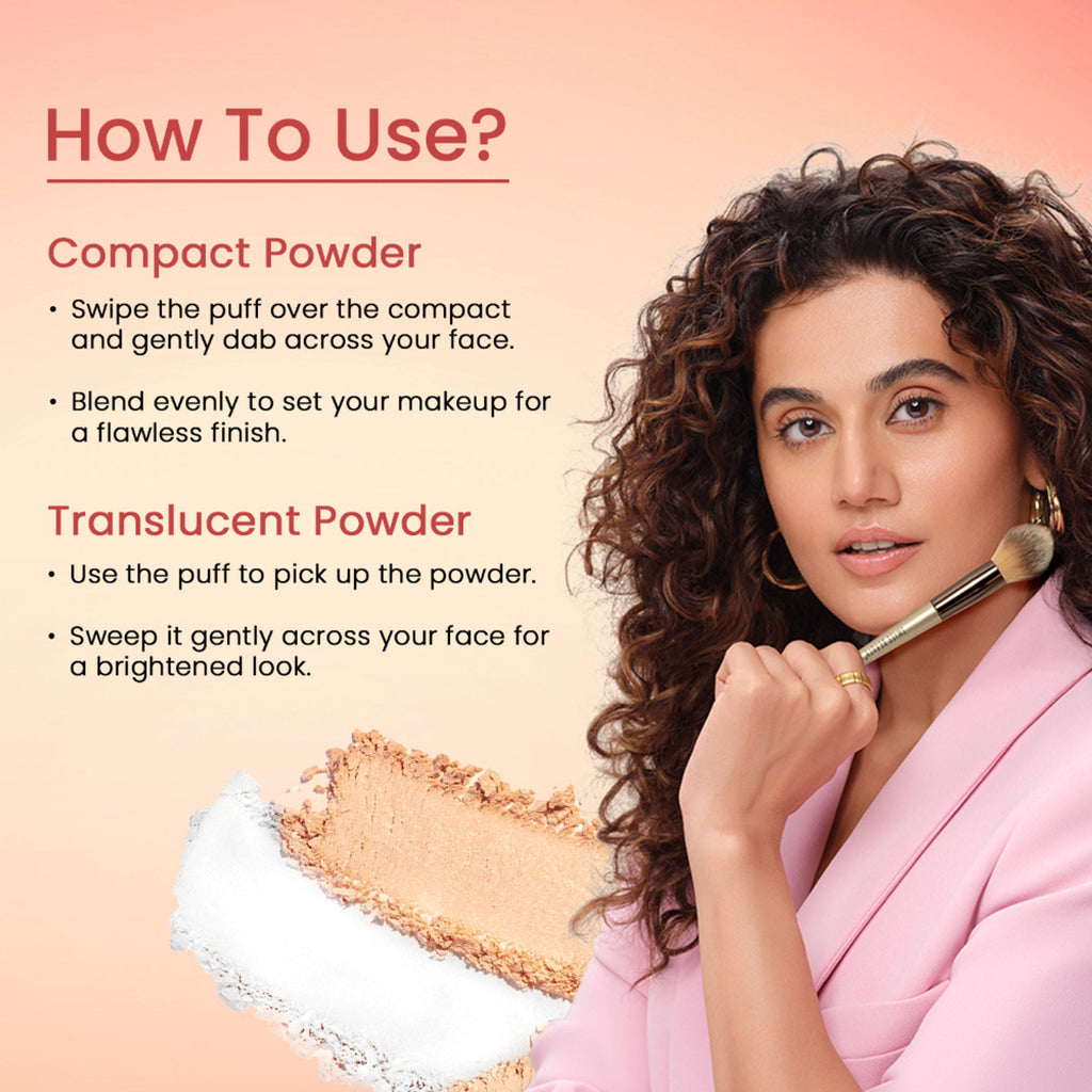 Swiss Beauty Matte & Set Duo Lightweight Compact Powder - 03 Sand and Banana