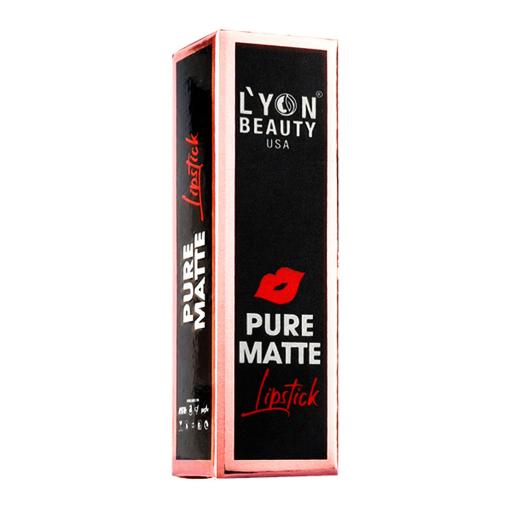 Lyon Beauty Pure Powder Matte Lipstick - 203 Hazelnut