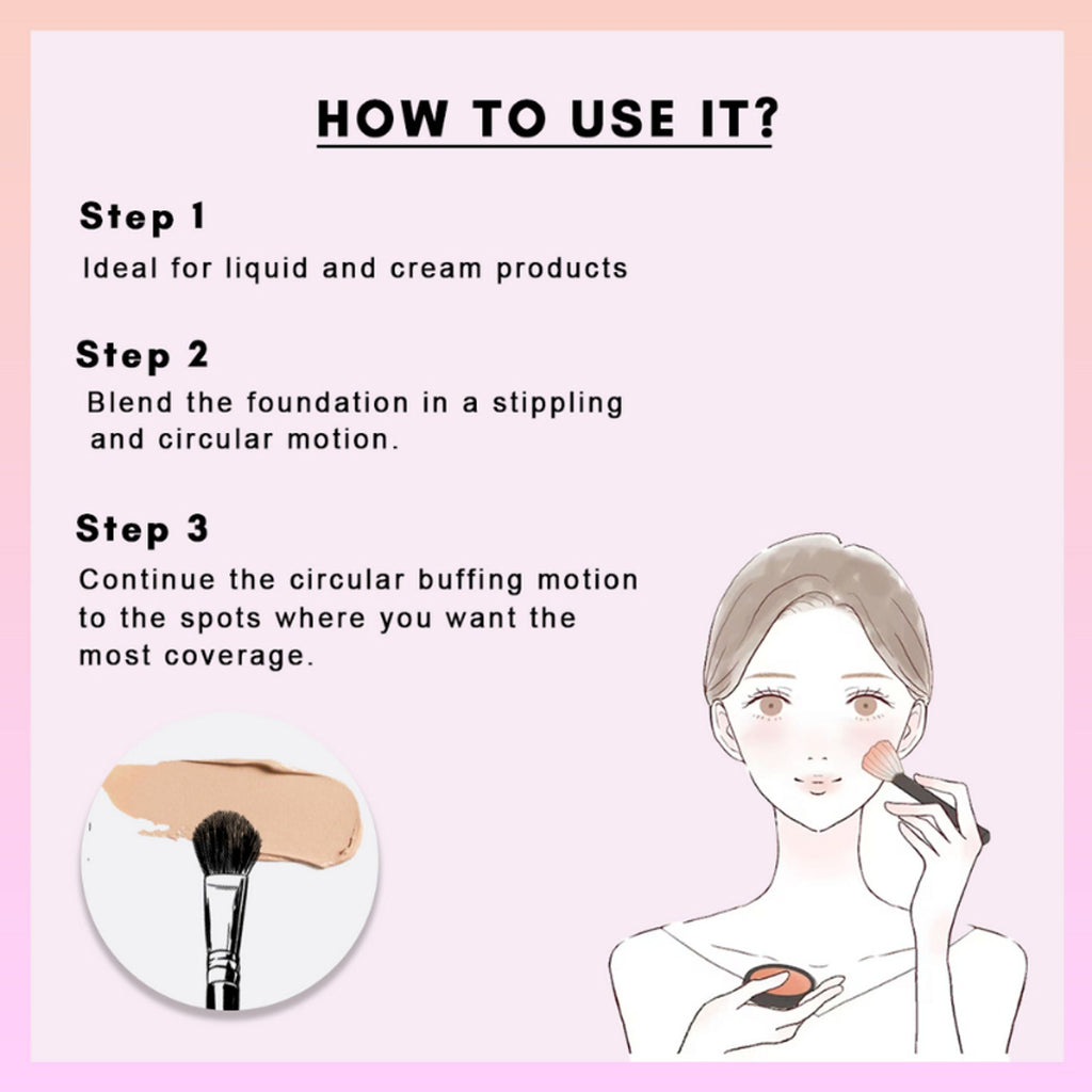 CUFFS N LASHES Foundation Brush - F016