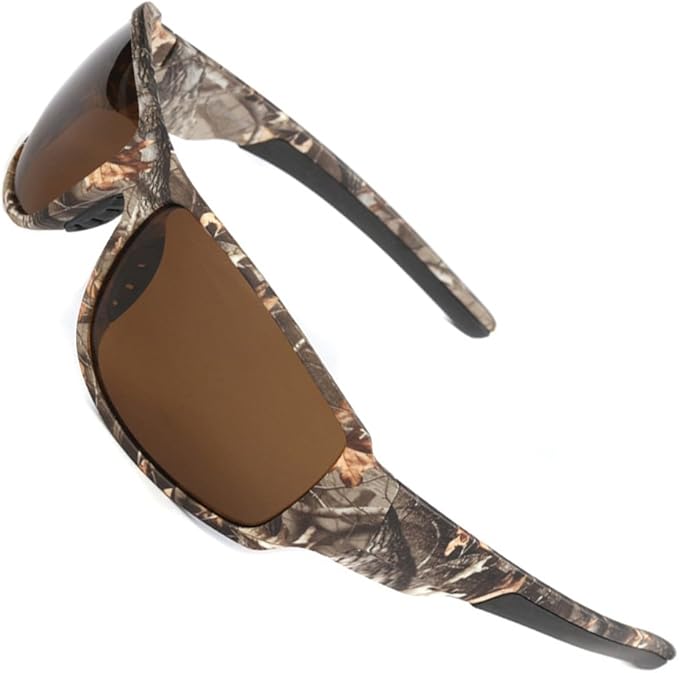 Polarized Outdoor Sports Sunglasses Tr90 Camo Frame for Men Women Driving Fishing Hunting Reduce Glare