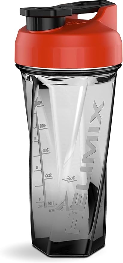 HELIMIX 2.0 Vortex Blender Shaker Bottle, 29 Fluid Ounces, Plastic, No Shaking Accessories Needed, Odor Resistant, Leak Proof, Durable, Easy to Clean, Sturdy Loop for Transport