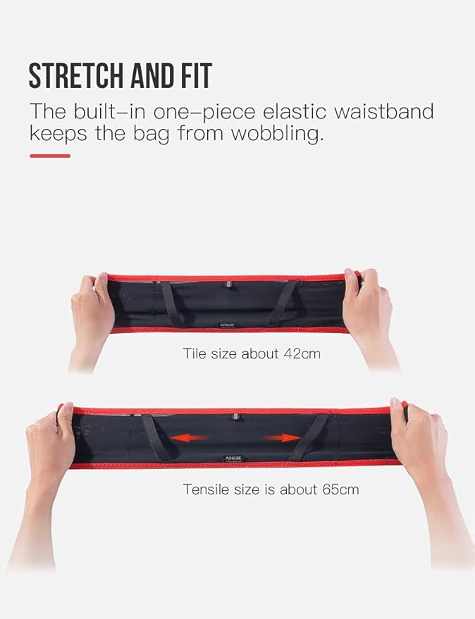 AONIJIE Lovtour Running Belt Waist Pack, Flip Waist Belt,with 250ml Soft Water Bottle Free and Lightweight for Marathon Climbing Jogging Cycling Workout Fitness Mobile Phone Holder
