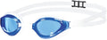 ARENA Unisex Python Racing Swim Goggles for Men and Women Anti-Fog No Leak Max Comfort Dual Strap, Mirror/Non-Mirror Lens