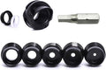 Linkboy Archery 37/45 Degree Hooded Peep Sight Compound Bow Peep Sight Inner Core 6X/8X Clarifier Aperture Lens Kits for Hunting