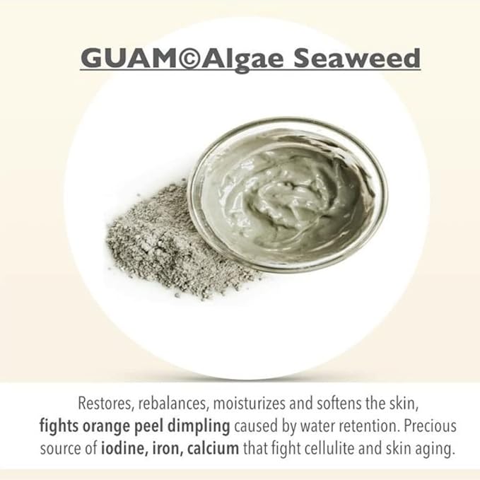 Guam Anti-cellulite Body Wrap, Seaweed Body Wraps for Cellulite on Legs and Thighs, ORIGINAL FORMULA, Professional Cellulite Removal Treatment, 500 gr Beauty