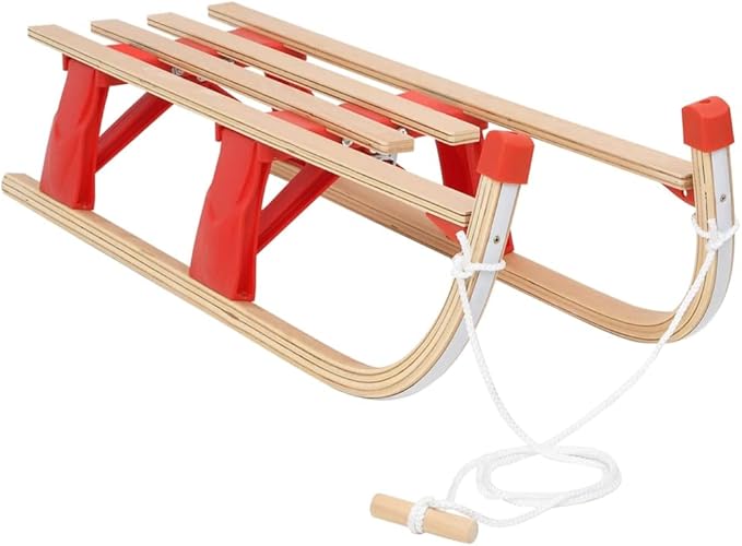 SKM Folding Sledge Wood 110 cm (Weight-10KG)