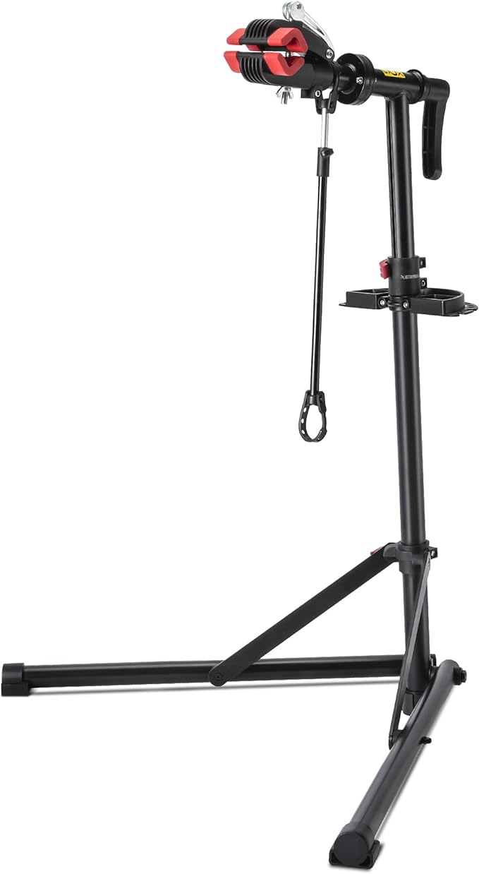CXWXC Bicycle Repair Stand for Bike Maintenance, Up to 30 kg, Height Adjustable, Foldable and 360° Rotatable Bike Maintenance worktand for MTB, Road Bike