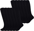 Fitliva Knee High Long Sports Socks Unisex Multicolor 3/6/12 Pairs