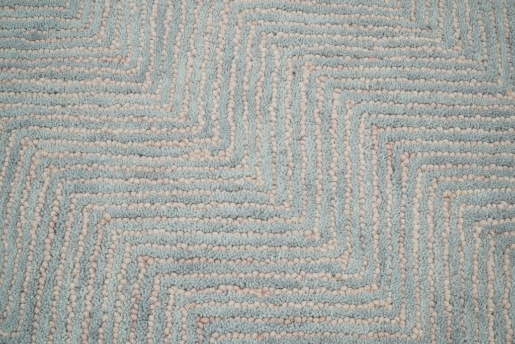 5x8 and 8x10 Hand Made Woolen Modern Pink and Gray Area Rug | EVE002