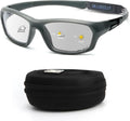 BLUE CUT Sports Protection Goggles, Photochromic Lenses Safety Glasses for Basketball, Pickleball Indoor Outdoor Sports
