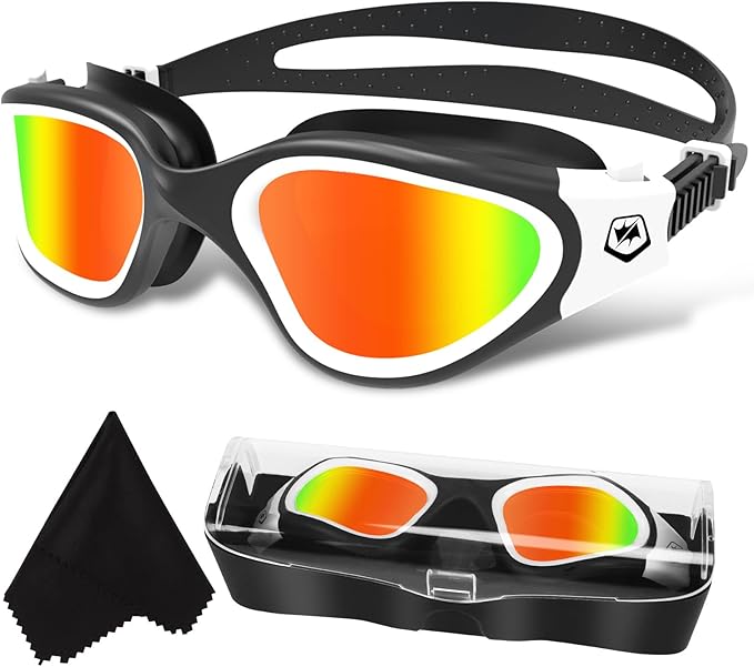 WIN.MAX Polarized Swimming Goggles Swim Pool Goggles Anti Fog Anti UV No Leakage Clear Vision for Men Women Adults Teenagers