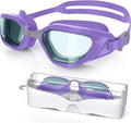 Swim Goggles, Unisex Adult Swimming Goggles Anti Fog Anti UV No Leakage Wide View for Men Women Youth
