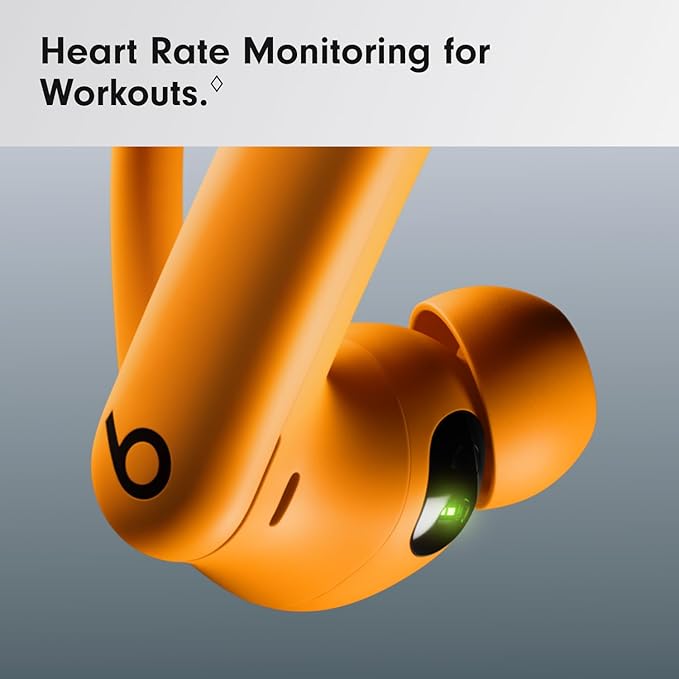 Beats Powerbeats Pro 2 Wireless Bluetooth Earbuds - Noise Cancelling, Heart Rate Monitor, IPX4, Up to 45H Battery & Charging Case, Works with Apple & Android - Electric Orange