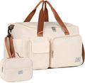 FIORETTO Women's Gym Duffle Bag with Shoes Compartment, 37L Capacity, Ideal for Travel, Gym, Sports, Duffel, Weekender