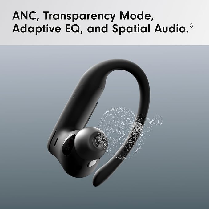 Beats Powerbeats Pro 2 Wireless Bluetooth Earbuds - Noise Cancelling, Heart Rate Monitor, IPX4, Up to 45H Battery & Charging Case, Works with Apple & Android - Jet Black