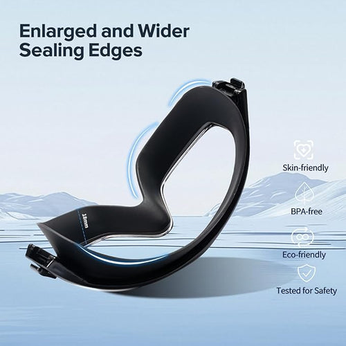 Adult Swimming Goggles,Leak-Proof,Anti-Fog Pool Glasses,Wide View Swim Goggles with Ear Plugs and Nose Clip