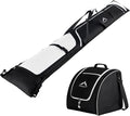 Ski Bag and Boot Bag Combo, Padded Skis Bag for Air Travel, Safety Reinforce Ski Carrier Bag Fits for Skis Up to 200 CM and Boots Up To Size US13, Water- resistant Ski Travel Bag