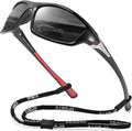 FAGUMA Sports Polarized Sunglasses For Men Cycling Driving Fishing UV400 Protection