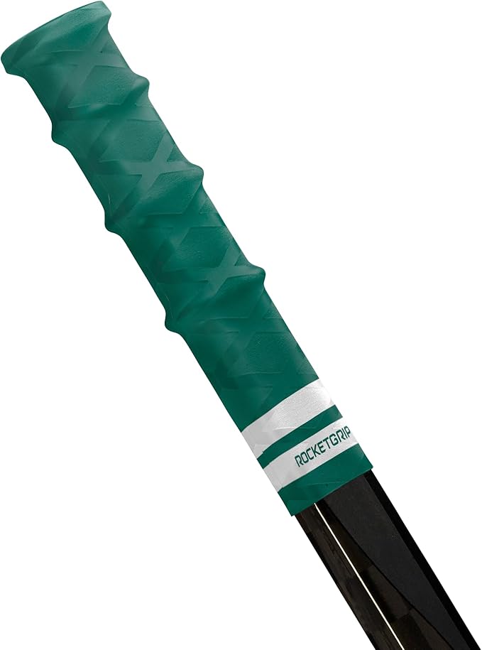 Hockey Stick Rubber Replacement Grip - Better Than Grip Tapes - Long Lasting Premium Quality Easy to Install Ice Hockey Sports Grip for Adults and Kids