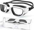 Kids Swim Goggles,Swimming Goggles for Kids 6-14, Anti-Fog UV Protection Pool Glasses for Boys Girls