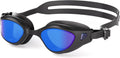 Swimming Goggles, No Leaking Swim Pool Goggles for Adults with Fog-Resistant, UV-Blocking Lenses for Men Women Youth