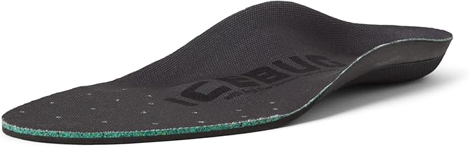 Icebug Comfort Insoles with Dynamic Arch Support, Charcoal High Arch, M 13