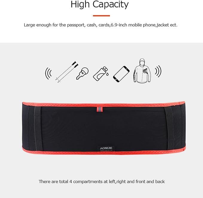 AONIJIE Hydration Belt Running Fanny Pack, with 250ml Soft Water Bottle Flask Phone Holder for Trailing Running Climbing Jogging Cycling Workout Fitness 3 Colors (Black, M/L)