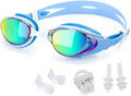Nearsighted Swim Goggles, Shortsighted Optical Swimming Goggles No Leaking Anti Fog UV Protection for Adult Men Women