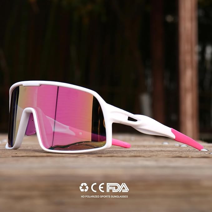 Polarized Sports Sunglasses for Men and Women Cycling Glasses UV Protection Goggles for Mountain Bike Running Fishing