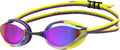 ARENA Unisex Python Racing Swim Goggles for Men and Women Anti-Fog No Leak Max Comfort Dual Strap, Mirror/Non-Mirror Lens