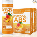 – Anti-Bloat Cleanse Drink with 15 Superfoods | Supports Digestion, Energy & Cravings | Vegan, Non-GMO | 60 Effervescent Tabs – Peach Mango Flavor