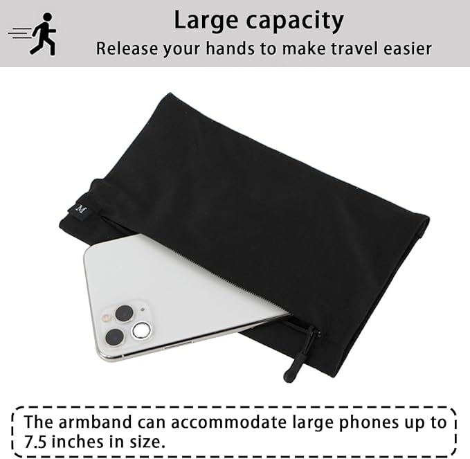 Running Phone Armband for Men Women,Universal Arm Bands for Phones Below 7.5 Inches,Waterproof Cell Phone Armband for Hiking,Running,Cycling,Climbing(Star Stripes S)