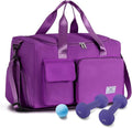 FIORETTO Women's Gym Duffle Bag with Shoes Compartment, 37L Capacity, Ideal for Travel, Gym, Sports, Duffel, Weekender