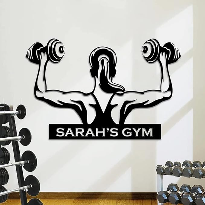Personalized Powerlifting Metal Sign Art - Custom Sport Sign, Hobby Gift