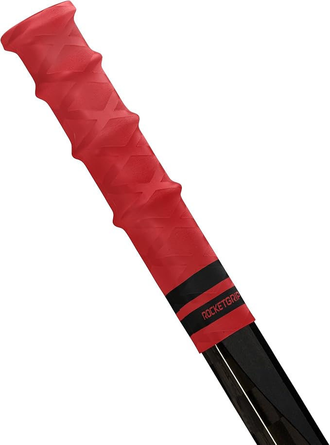 Hockey Stick Rubber Replacement Grip - Better Than Grip Tapes - Long Lasting Premium Quality Easy to Install Ice Hockey Sports Grip for Adults and Kids