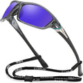 FAGUMA Sports Polarized Sunglasses For Men Cycling Driving Fishing UV400 Protection