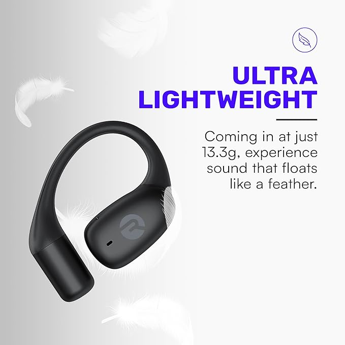 Raycon Essential Open Earbuds – True Wireless Open Ear Bluetooth 6.0 Headphones, Ultra-Lightweight, Comfort Hook Design, IPX4 Water Resistant, 36 Hours of Battery Life (Purple)