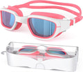 Kids Swim Goggles,Swimming Goggles for Kids 6-14, Anti-Fog UV Protection Pool Glasses for Boys Girls