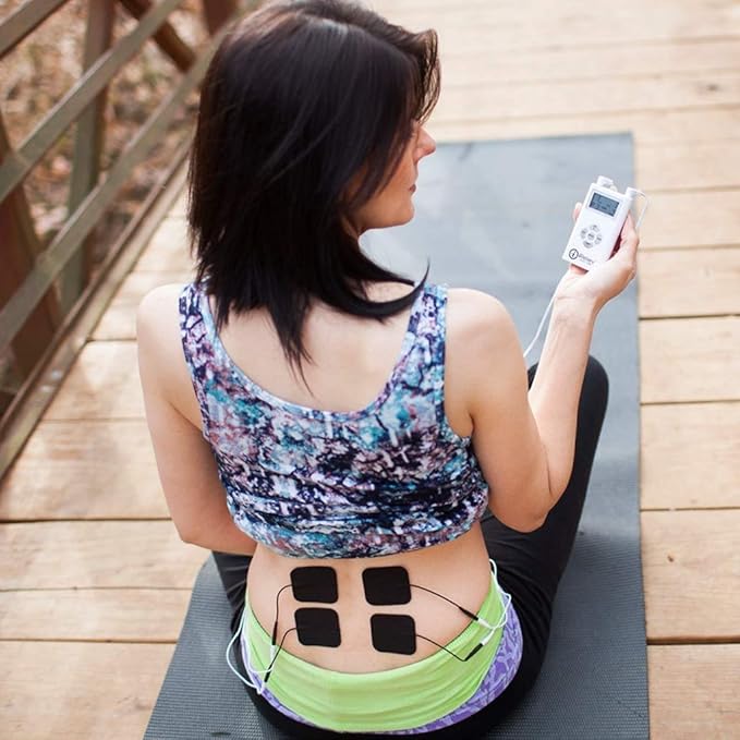 iReliev TENS + EMS Combination Unit Muscle Stimulator for Pain Relief, Arthritis, Muscle Strength - Treats Tired, Sore Muscles in Your Shoulders, Back, Ab's, Legs, Knee's, More