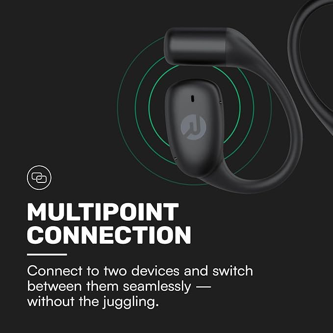 Raycon Essential Open Earbuds – True Wireless Open Ear Bluetooth 6.0 Headphones, Ultra-Lightweight, Comfort Hook Design, IPX5 Water Resistant, 36 Hours of Battery Life (Mint)