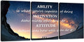 Large Size Successful Motivational Picture Canvas Wall Art Decor Print Office Decor Inspiring Framed Prints Inspirational Entrepreneurship Poster Modern Success Quotes for Living Room