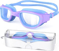 Kids Swim Goggles,Swimming Goggles for Kids 6-14, Anti-Fog UV Protection Pool Glasses for Boys Girls