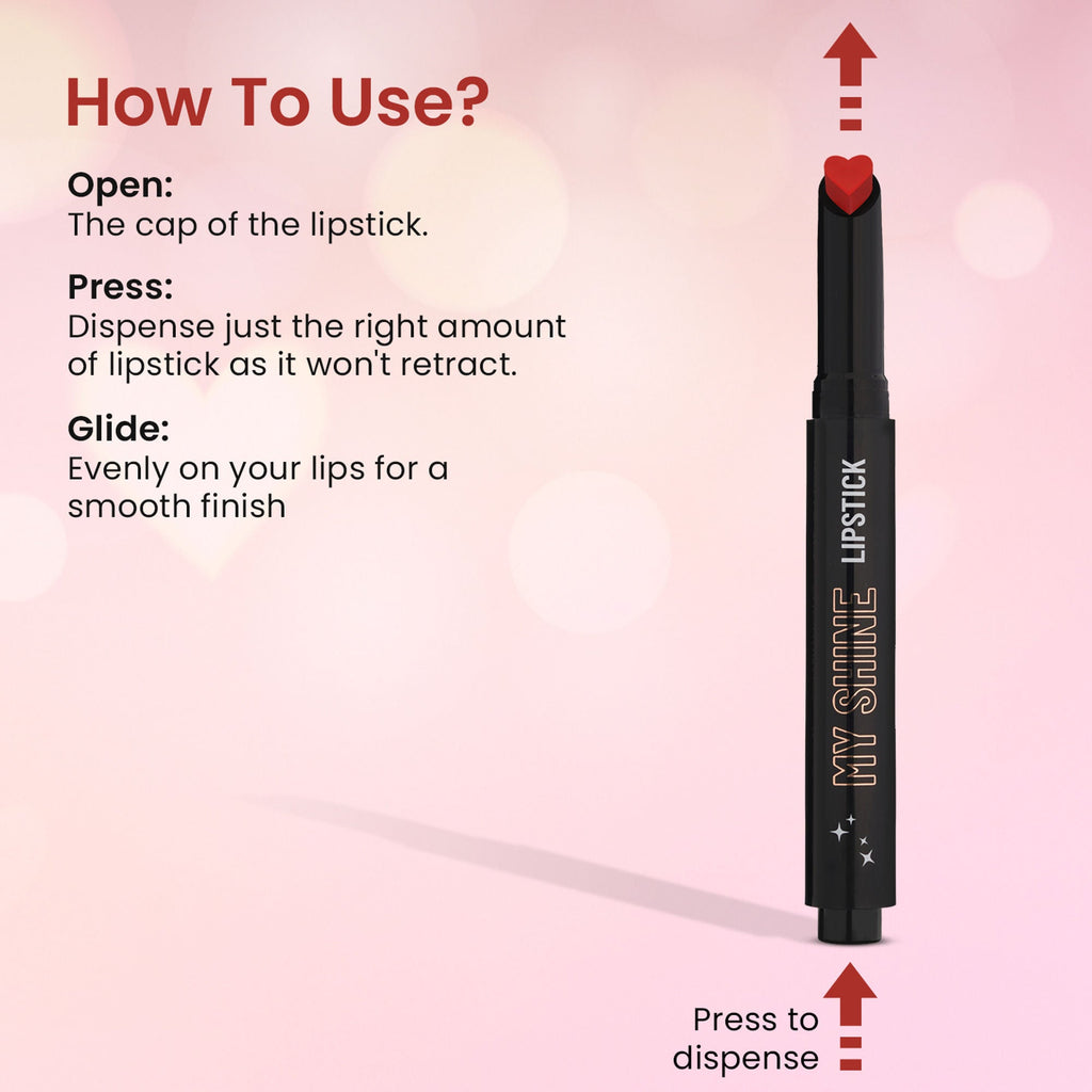 Swiss Beauty My Shine High Pigmented & Long-Lasting Lipstick Enriched with Vitamin E - 09 Frozen Plum