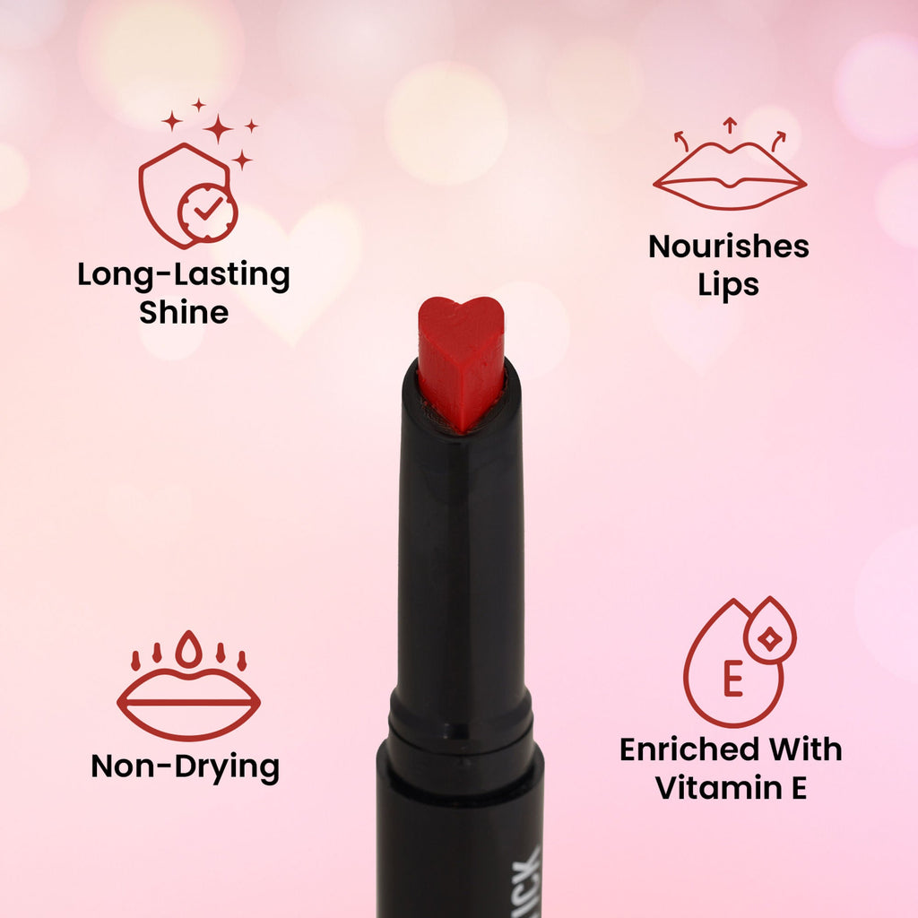 Swiss Beauty My Shine High Pigmented & Long-Lasting Lipstick Enriched with Vitamin E - 10 Do Me Pink