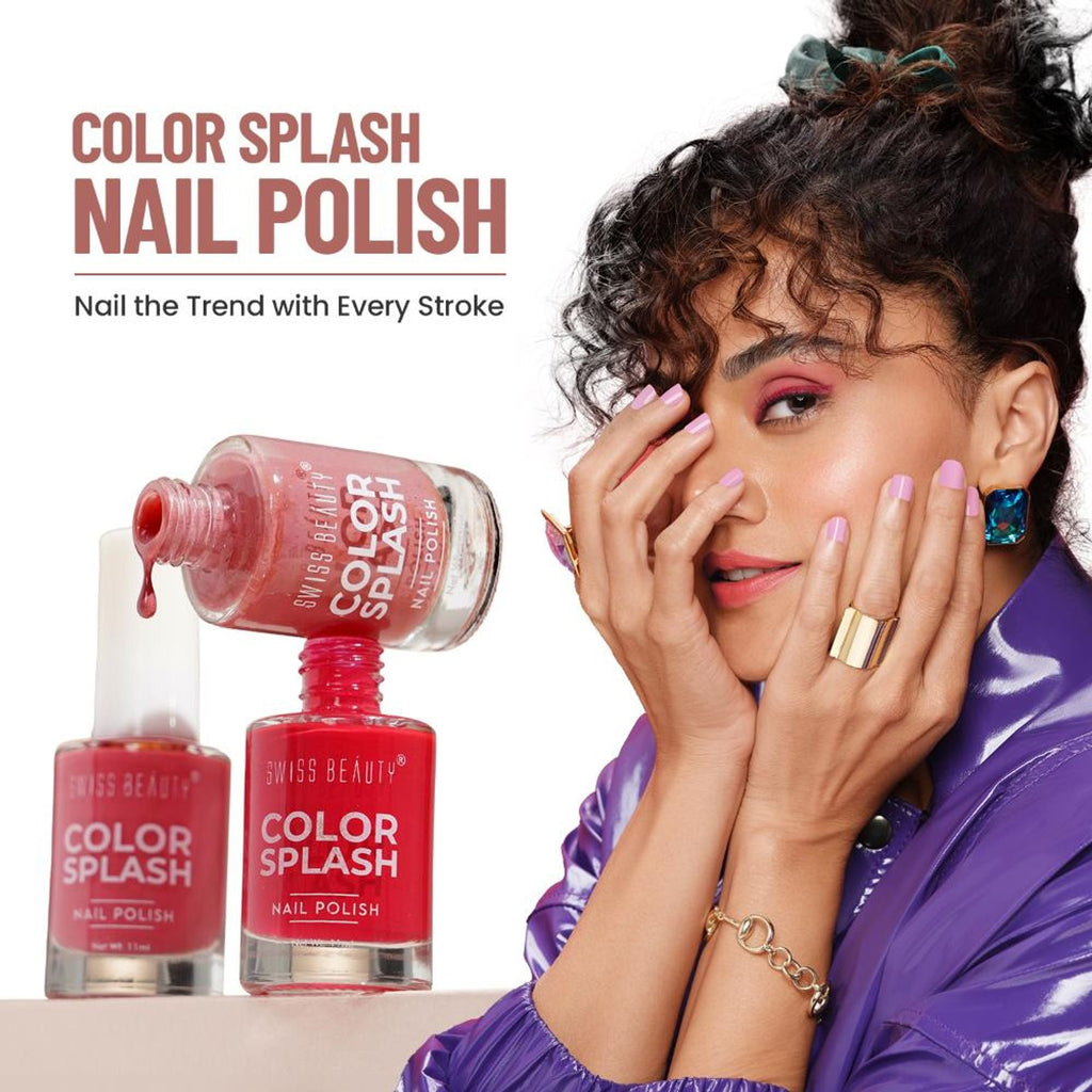 Swiss Beauty Color Splash Nail Polish - 411 Mocha Mousse