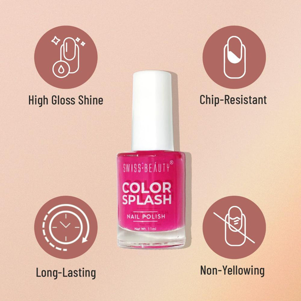 Swiss Beauty Color Splash Nail Polish - 604 Golden Nougat