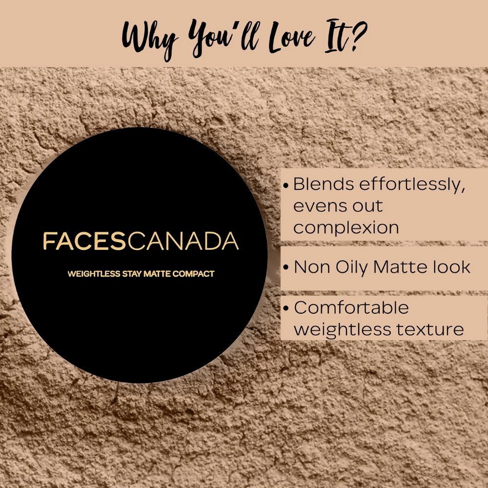 Faces Canada Compact Powder - Face Powder with SPF 20 - Beige 03