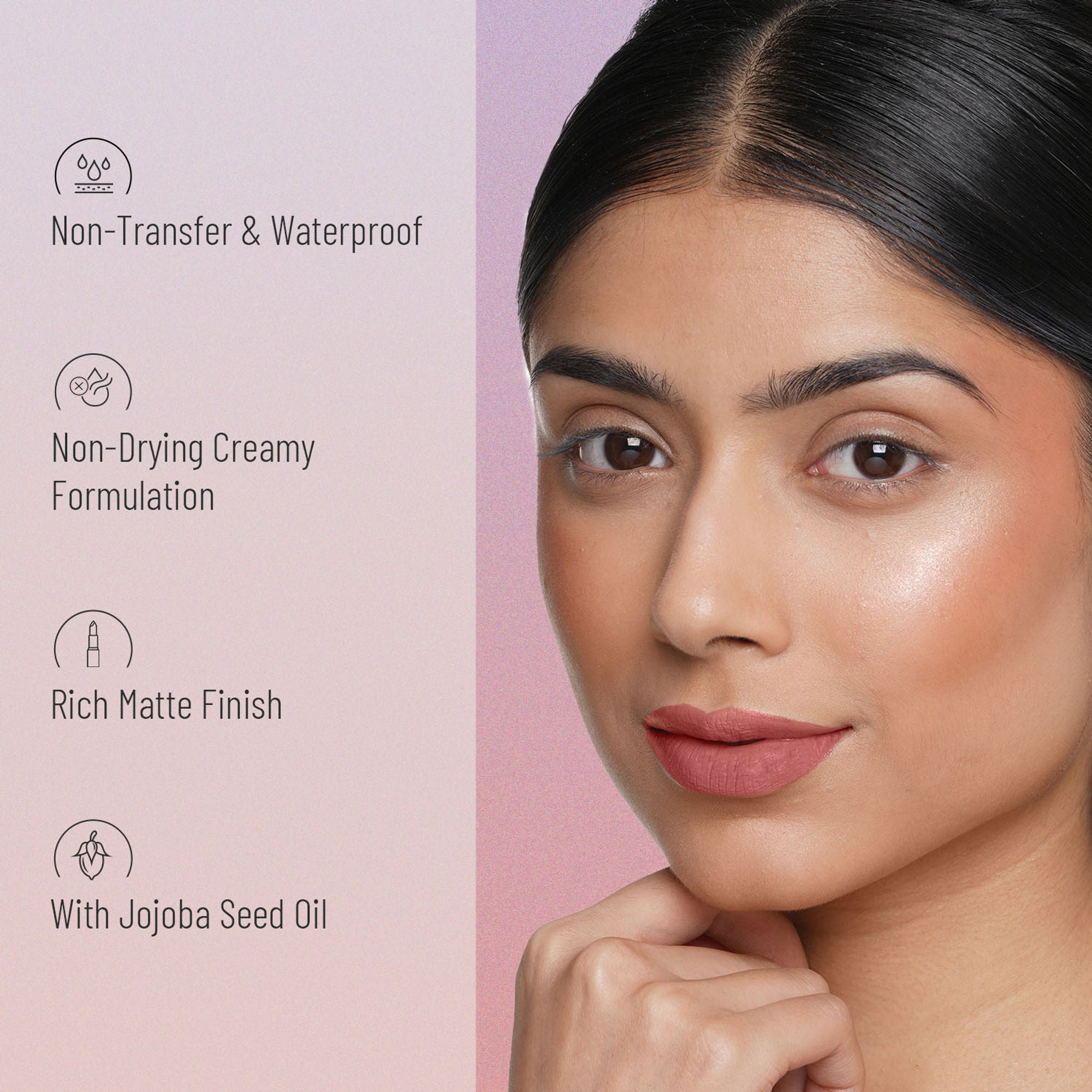 Swiss Beauty Non Transfer Waterproof Lipstick - 428 Roseate