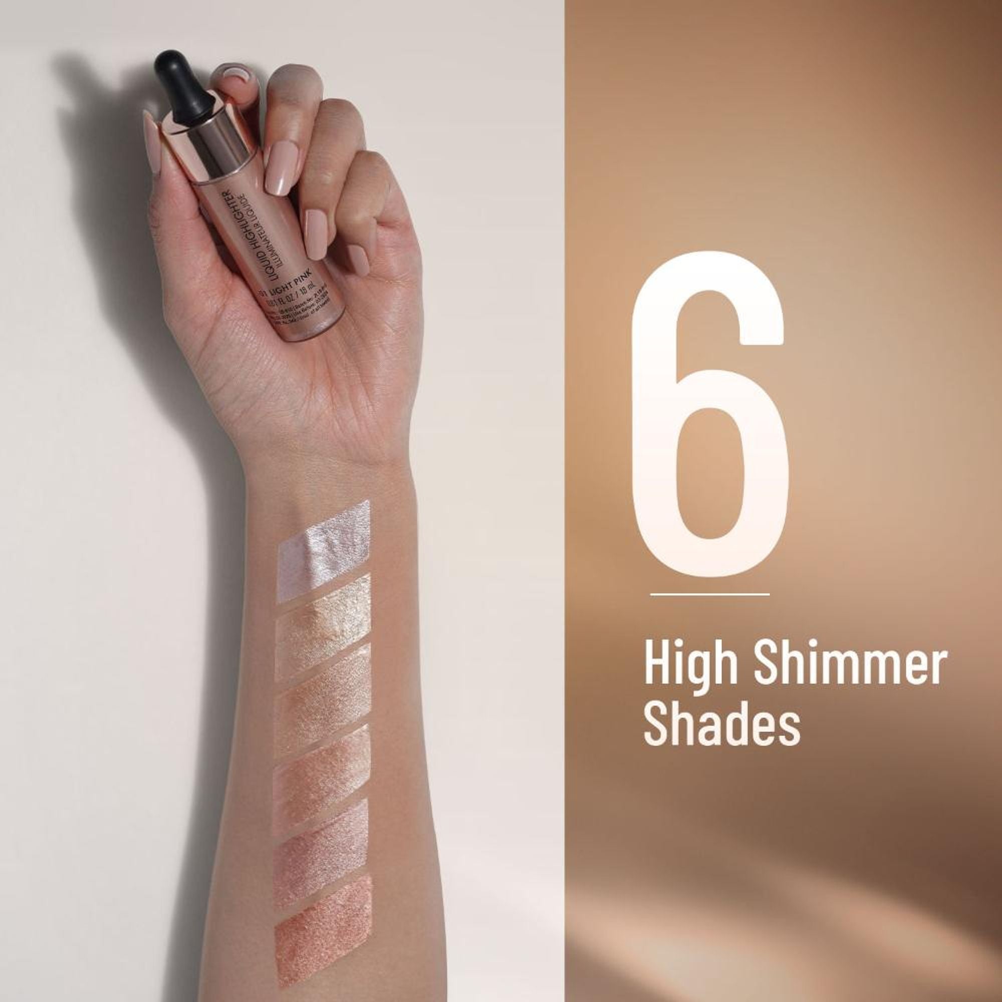 Swiss Beauty Drop and Glow Liquid Highlighter , Shimmer Shine , Dewy Finish - 03 Metal